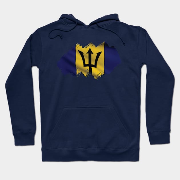 Flag of Barbados Hoodie by Teemperor